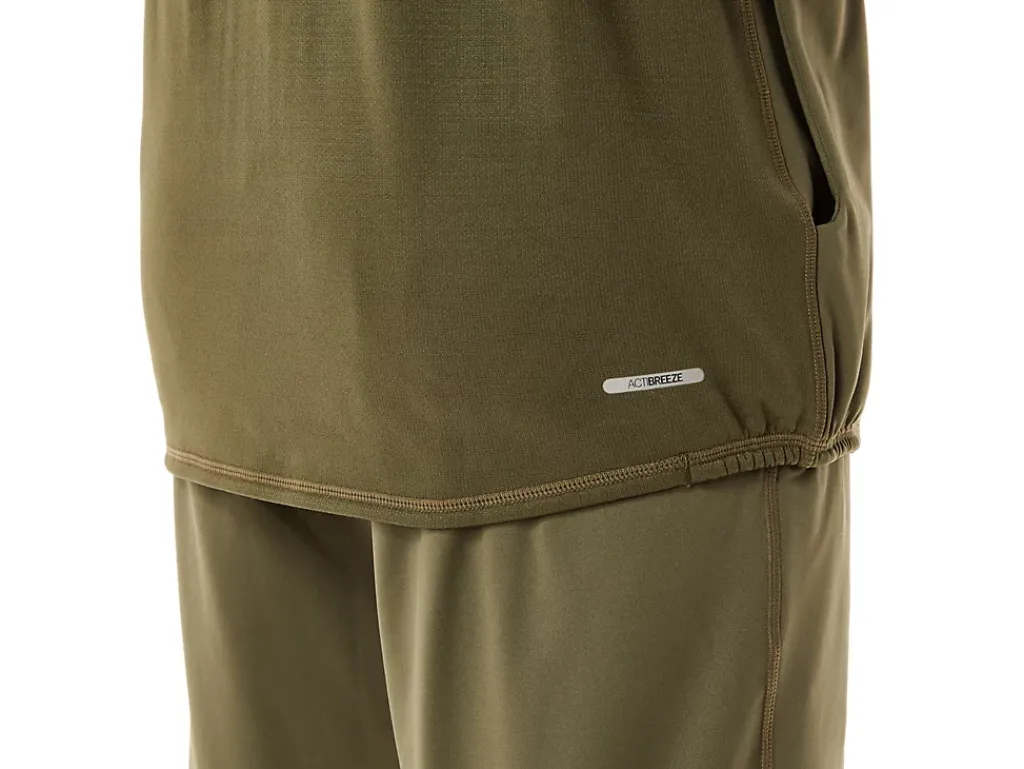 ASICS MEN ACTIBREEZE JACQUARD BRUSHED KNIT JACKET-Men Training|Jackets & Outerwear