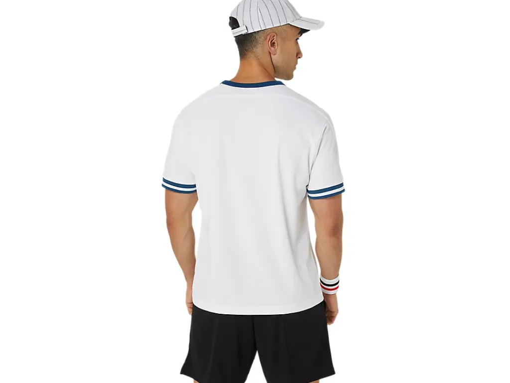 ASICS MEN CLASSIC SHORT SLEEVE TOP-Men Tennis|Tennis
