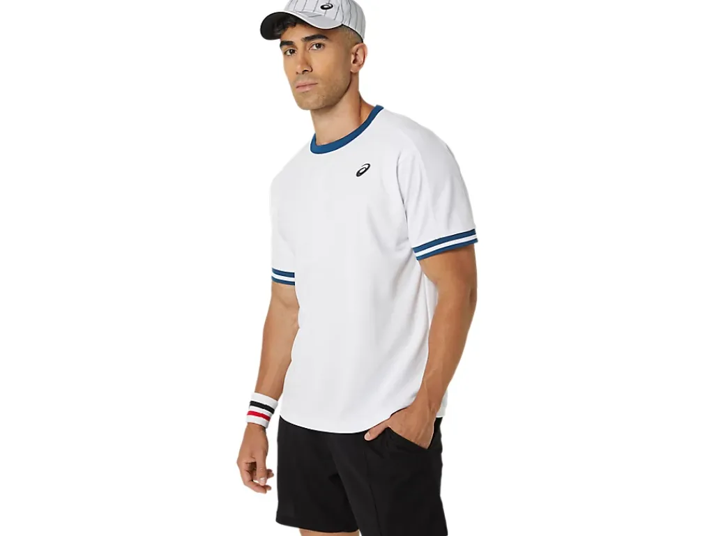 ASICS MEN CLASSIC SHORT SLEEVE TOP-Men Tennis|Tennis