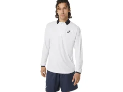 ASICS MEN COURT LONG SLEEVE 1/2 ZIP TOP-Men Tennis|Tennis