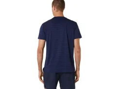 ASICS MEN COURT STRIPE SHORT SLEEVE TOP-Men Pickleball|Tennis