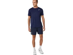 ASICS MEN COURT STRIPE SHORT SLEEVE TOP-Men Pickleball|Tennis