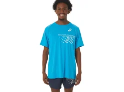 ASICS MEN FINISH LINE GRAPHIC SHORT SLEEVE TOP-Men Track & Field|T-Shirts & Tops