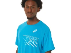 ASICS MEN FINISH LINE GRAPHIC SHORT SLEEVE TOP-Men Track & Field|T-Shirts & Tops
