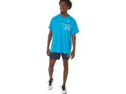 ASICS MEN FINISH LINE GRAPHIC SHORT SLEEVE TOP-Men Track & Field|T-Shirts & Tops