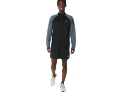 ASICS MEN ICON LONG SLEEVE 1/2 ZIP-Men T-Shirts & Tops