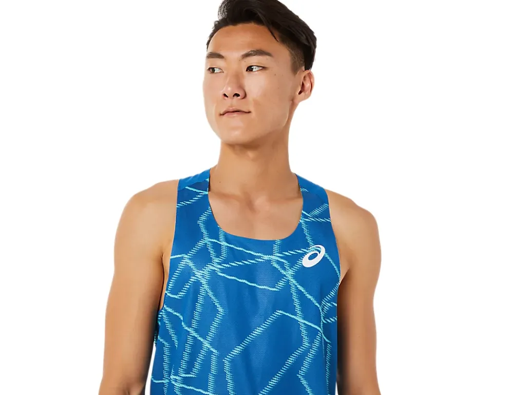 ASICS MEN LIGHT MESH SINGLET-Men T-Shirts & Tops