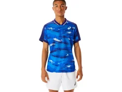 ASICS MEN MATCH GRAPHIC SHORT SLEEVE TOP-Men Pickleball|Tennis