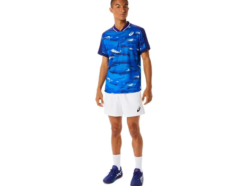 ASICS MEN MATCH GRAPHIC SHORT SLEEVE TOP-Men Pickleball|Tennis