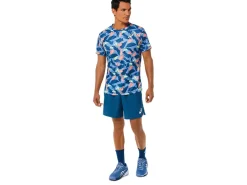 ASICS MEN MATCH GRAPHIC SHORT SLEEVE TOP-Men Pickleball|Tennis
