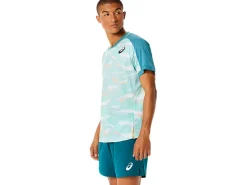 ASICS MEN MATCH GRAPHIC SHORT SLEEVE TOP-Men Pickleball|Tennis