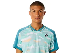 ASICS MEN MATCH GRAPHIC SHORT SLEEVE TOP-Men Pickleball|Tennis