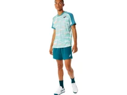 ASICS MEN MATCH GRAPHIC SHORT SLEEVE TOP-Men Pickleball|Tennis
