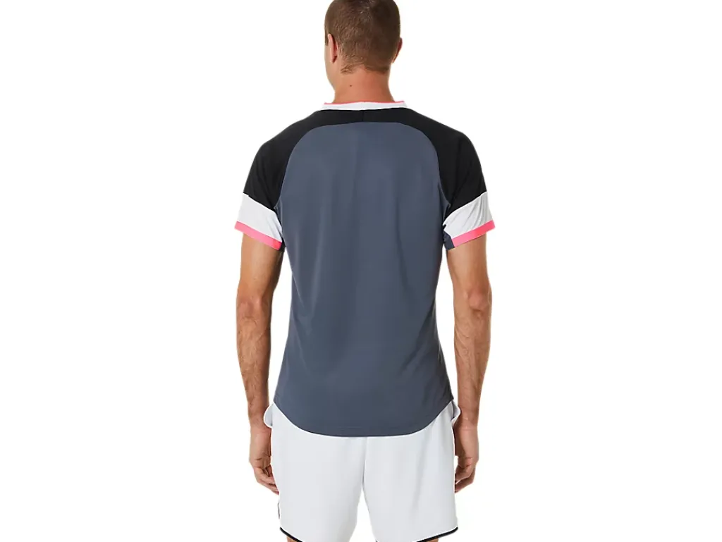 ASICS MEN MATCH SHORT SLEEVE TOP-Men Pickleball|Tennis