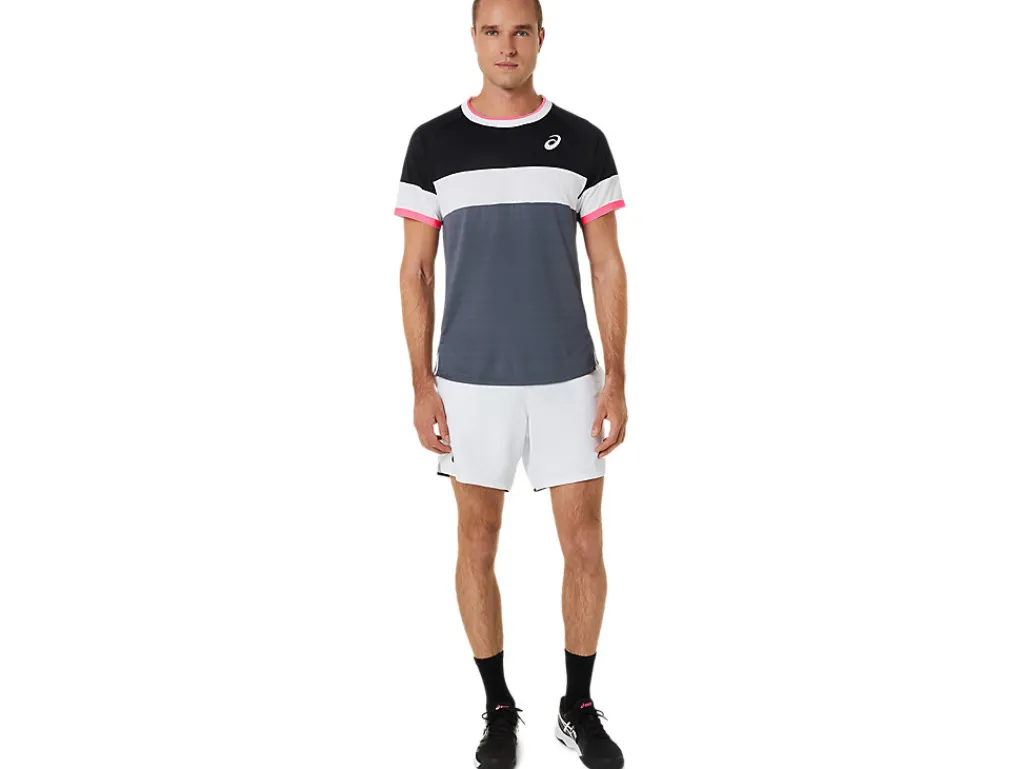 ASICS MEN MATCH SHORT SLEEVE TOP-Men Pickleball|Tennis