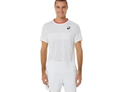 ASICS MEN MATCH SHORT SLEEVE TOP-Men Pickleball|Tennis