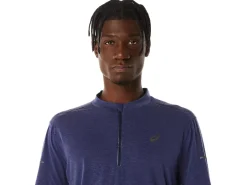 ASICS MEN METARUN 1/2 ZIP LONG SLEEVE TOP-Men T-Shirts & Tops