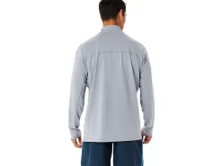 ASICS MEN READY-SET HALF ZIP LAM-Men T-Shirts & Tops