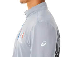 ASICS MEN READY-SET HALF ZIP LAM-Men T-Shirts & Tops