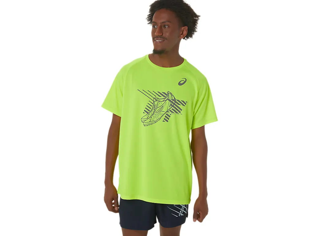 ASICS MEN SHOES GRAPHIC SHORT SLEEVE TOP-Men Track & Field|T-Shirts & Tops