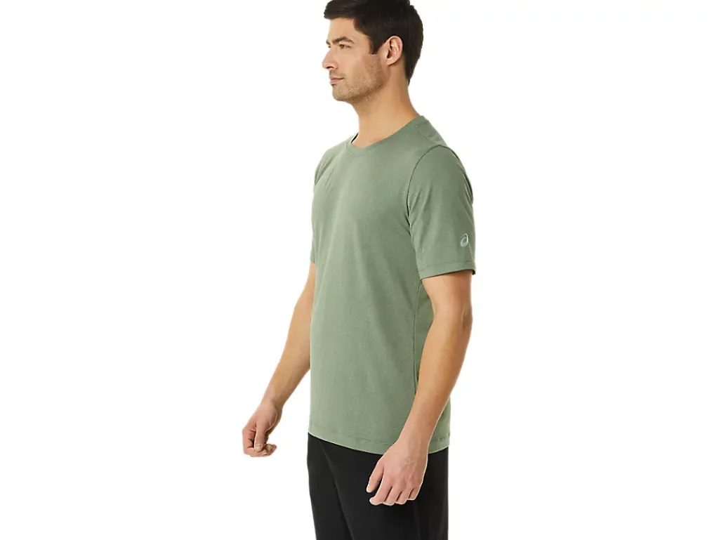 ASICS MEN SHORT SLEEVE HTHR TECH TOP-Men Extended Sizes|T-Shirts & Tops