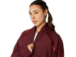 ASICS NAGINO WOVEN LONG JACKET-Women Jackets & Outerwear