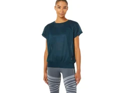 ASICS OPEN BACK SHORT SLEEVE TOP-Women T-Shirts & Tops