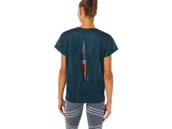 ASICS OPEN BACK SHORT SLEEVE TOP-Women T-Shirts & Tops