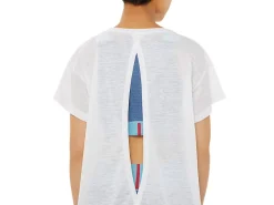 ASICS OPEN BACK SHORT SLEEVE TOP-Women T-Shirts & Tops