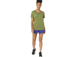 ASICS RACE V-NECK SHORT SLEEVE TOP-Women T-Shirts & Tops