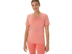 ASICS RACE V-NECK SHORT SLEEVE TOP-Women T-Shirts & Tops