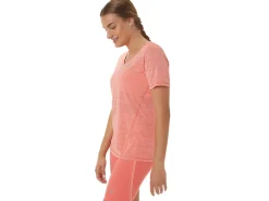 ASICS RACE V-NECK SHORT SLEEVE TOP-Women T-Shirts & Tops