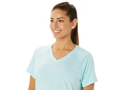 ASICS READY-SET LYTE V-NECK-Women T-Shirts & Tops