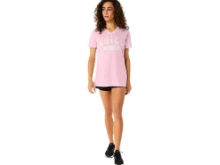 ASICS SHORT SLEEVE EST 1977 V-NECK TEE-Women Extended Sizes|T-Shirts & Tops