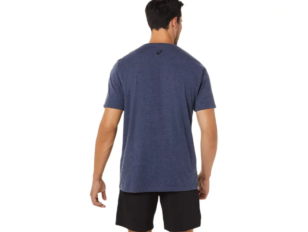 ASICS SHORT SLEEVE STRIPED POCKET TEE-Men Extended Sizes|T-Shirts & Tops
