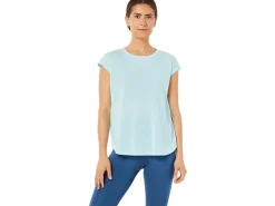 ASICS SLIT SHORT SLEEVE TOP-Women T-Shirts & Tops