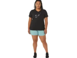 ASICS SPIRAL ;a; AIRBRUSH TIGER PRINT VNECK-Women Extended Sizes|T-Shirts & Tops