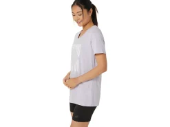 ASICS SUNFLOWER SLOGAN V-NECK-Women Extended Sizes|T-Shirts & Tops