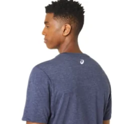 ASICS UNISEX BLUE JEAN MILE CREW TEE-Women Extended Sizes|T-Shirts & Tops