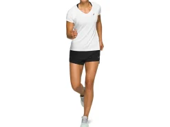 ASICS V-NECK SHORT SLEEVE TOP-Women T-Shirts & Tops