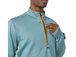 ASICS WINTER RUN 1/2 ZIP MID LAYER-Men T-Shirts & Tops