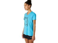 ASICS XG SHORT SLEEVE V-NECK-Women T-Shirts & Tops